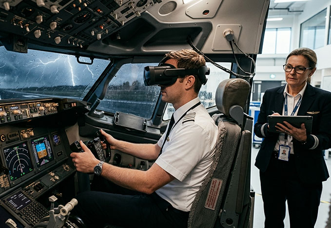 Aerospace training in progress
